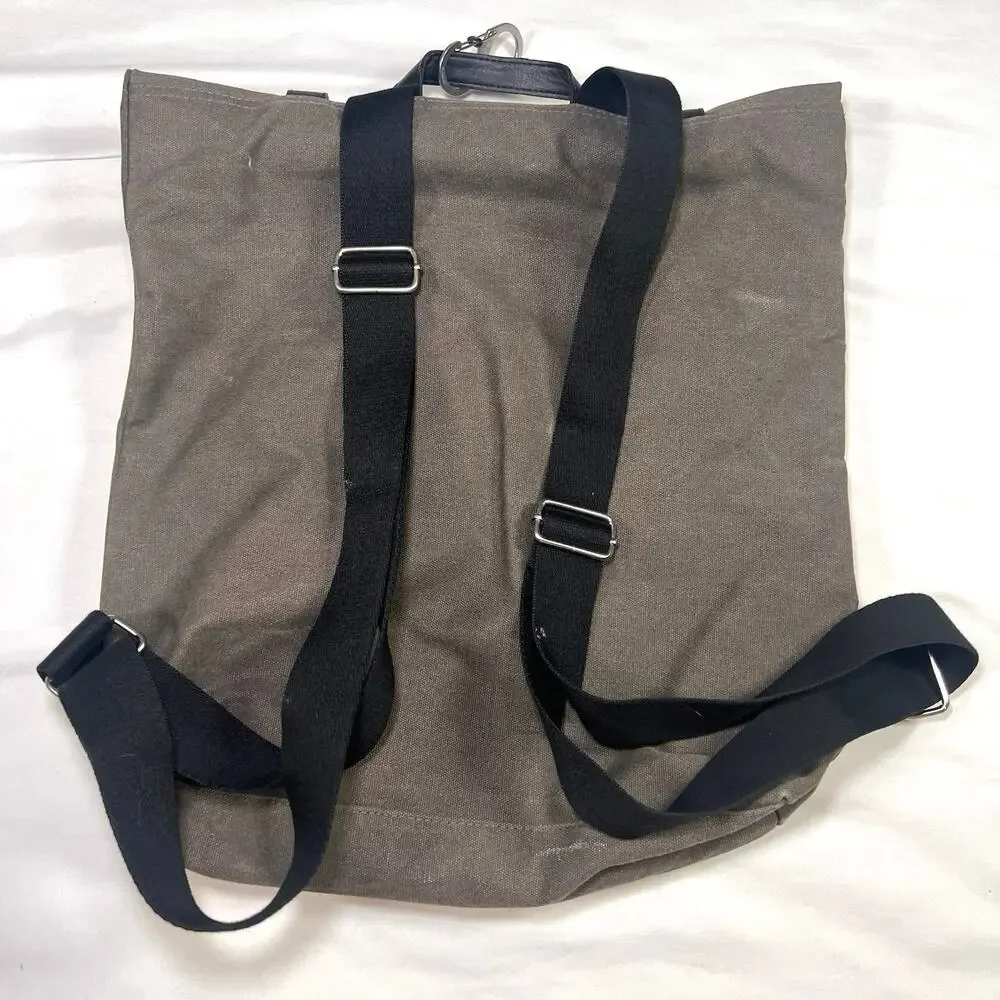 ART of SHAVING Backpack Large Gray Canvas Travel Utility Casual Logo Authentic